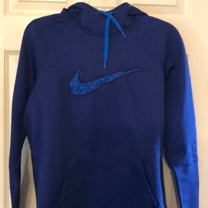 Nike sweatshirt blue w swoosh medium LIKE NEW!